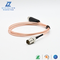 Câble coaxial RG179 de 500 mm de longueur, avec connecteur M8 femelle 3 broches vers BNC femelle