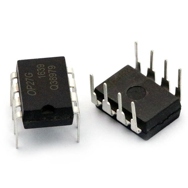 OP27 Low-Noise Precision Operational Amplifier IC DIP-8 for Medical Instrumentation and Sensor Signal Conditioning