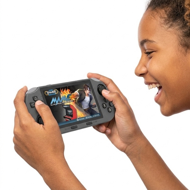 SF3000 Retro Handheld Game Console 4.5 Inch IPS Screen with 30,000+ Free Video Games 10 Hours Playtime Teenager Gameboy GamePad