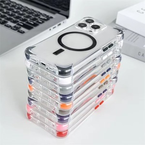 Coque antichoc transparente en TPU avec coins amovibles et boutons colorés pour iPhone, protection d'écran, étui animalier pour <span class=keywords><strong>téléphone</strong></span> portable - Product Image 2