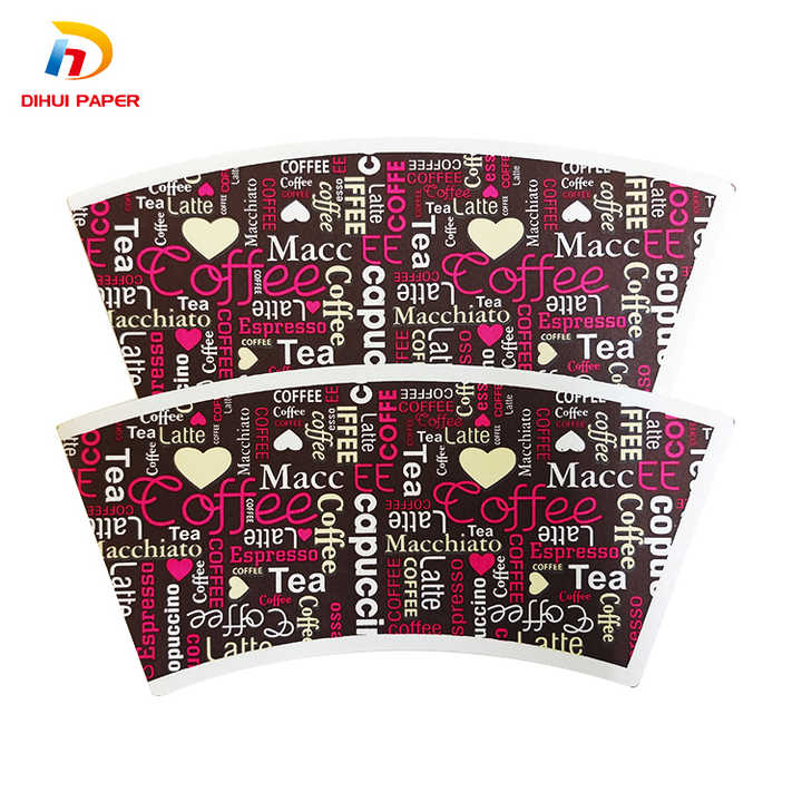 DIHUI Dubai Pe Coated Paper Cup Fan Body Design & Bottom Rolls