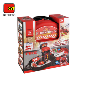 37 Piezas de Juguetes para Niños, Vehículos de Juguete Fundidos a Presión, Mochila de Bomberos, Estacionamiento con Modelo de Auto de Metal, Helicóptero y Autobús - Product Image 6