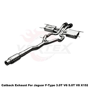 Sistema de Escape Catback con Válvulas Vortex SS304 para Jaguar F-Type 3.0T V6 5.0T V8 X152 2013-2024, Kit de Ajuste Directo para Carreras - Product Image 2