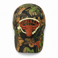 Casquette de baseball camouflage personnalisée avec logo brodé, 6 panneaux, visière imprimée, style streetwear, réglable, vente en gros usine, OEM