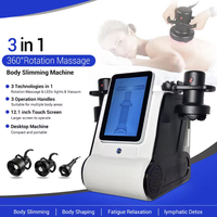 Rouleau aspirateur 3 en 1 360 °   Appareil de massage rotatif pour drainage lymphatique, amincissement, élimination de la cellulite, modelage corporel