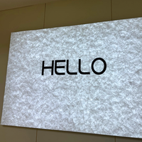 Film de plafond tendu en PVC, cadre rectangulaire en aluminium, boîte à lumière décorative, film translucide souple pour murs