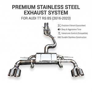 Sistema de Escape Catback de Acero Inoxidable Vortex Sport Sound Tuning con Válvula de Vacío Compatible con Audi TT RS 8S 2.5T 2016-2023 - Product Image 1