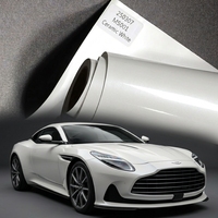 Film de protection de carrosserie automobile en vinyle PET blanc craie céramique premium 1,52*16M, sans bulles d'air
