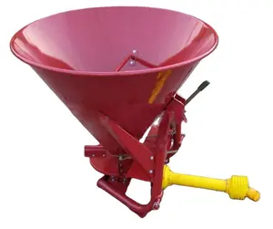 Tractor using manure fertilizer spreader for tractor PTO mounted fertilizer salt sand spreader