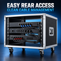 Rack portable en aluminium 4U à 26U pour équipement audio, armoire d'amplificateur blanche pour DJ, scène, karaoké à domicile et systèmes sonores KTV