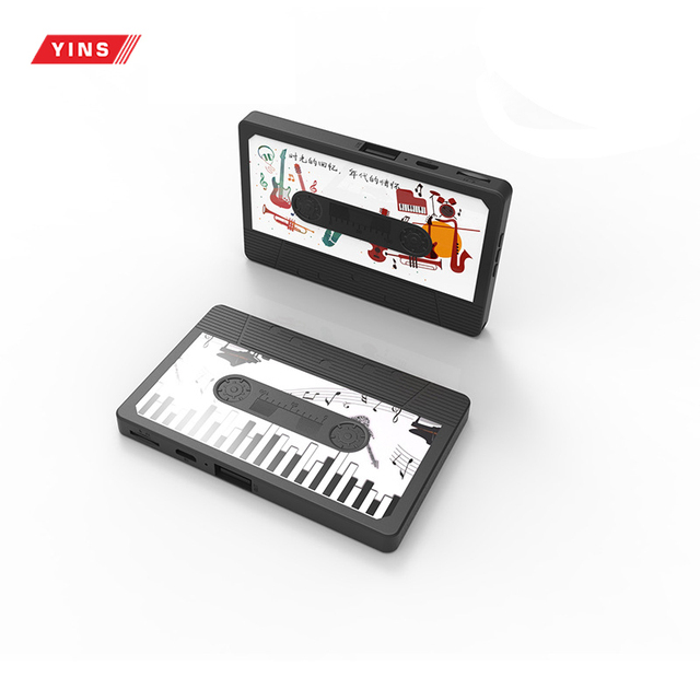 Retro Cassette Tape Speaker with Double-Sided Printing USB Plastic BT 5.1 Wireless Low MOQ Custom Promotional Gift