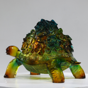 JingYue personalizado resina transparente tortuga arte transparente hogar Hotel Villa ornamento hecho a mano elegante artesanía decoración escultura - Product Image 1