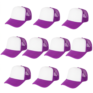Gorras Trucker de Malla Blancas y Amarillas, 6 Paneles, Ajustables, Unisex, Casuales, Transpirables, para Primavera/Verano, para Adultos - Product Image 2