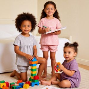 Nuovo Set Gonna Principessa per Bambine, Abito Estivo in Mussola per Neonate, Mini Vestito Stampato per Bambine - Product Image 1