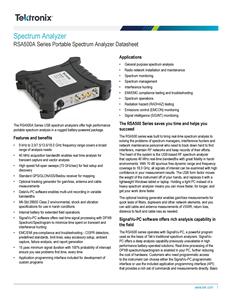 Analizador de Señales en Tiempo Real Tektronix Rsa513a 9 Khz-13.6 Ghz, Precio de Equipo de Laboratorio, Contáctenos - Product Image 2