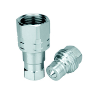 1/4 ''3/8" 1/2 "3/4" 1 "série VVS Type de vis haute pression à dégagement rapide BSPP NPTF accouplement accouplement hydraulique plus rapide