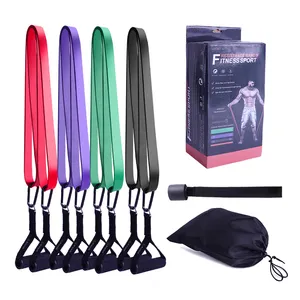 high quality door anchor handle TPE resistance bands sets for fitness
