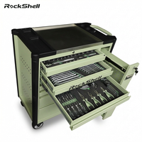 Chariot d'atelier multifonctionnel Rockshell OEM/ODM/OBM pour réparation automobile, plan de travail robuste en acier, armoire à outils roulante, capacité de charge 500 kg