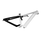 Cadre de vélo de montagne en fibre de carbone à suspension intégrale haute résistance 700C, cadre de vélo électrique VTT en fibre de carbone intégrale 27,5'' 29''