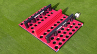 Parcours d'obstacles gonflable, jeux de terre avec barrières, jeux de défi gonflables personnalisés, château gonflable, direct usine Chine