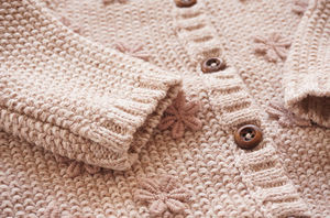 <span class=keywords><strong>Cardigan</strong></span> maglione neonato bambina con cappello ricamo fiore rosa caduta all'ingrosso abbigliamento per bambini boutique 91110460 - Product Image 5