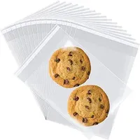Zellophan-Beutel Kekstüten zur Verpackung Selbstklebende Zellophan-Beutel Kleine Transparente Plastiktüten für Süßigkeiten und Brot