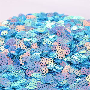 Luce dorata fragola Nail Art decalcomanie paillettes cangianti PVC patch fai da te custodia per cellulare bellezza e riempimento elegante - Product Image 2