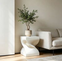 Nouvelle étagère à fleurs minimaliste, style crème créatif, étagère moderne pour salon, table basse