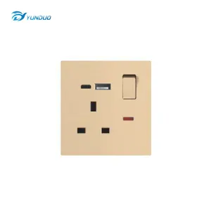 Universal USB Wall Socket Electric Wall Charger Dock Station Socket Power Waterproof Socket Outlet