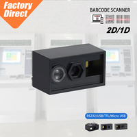 Module de lecteur de codes-barres CMOS 2D à prix d'usine, montage fixe, lecteur de codes QR, moteur de numérisation CE FCC ROHS avec interface TTL/RS232/USB