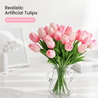Tulip Palsu yang Menyerupai Asli, Sempurna untuk Dekorasi Rumah, Taman, Pernikahan, dan Acara