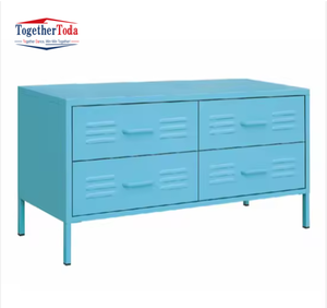 Armoire de rangement moderne modulaire écologique en métal à 4 tiroirs avec grande capacité pour la maison, le bureau, l'appartement commercial - Product Image 6