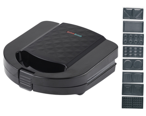 8 en 1 Détachable 2 Tranches Interchangeables Plaque Écrou Arepa Donut Panini Presse Grill 750W DIY Toast Gaufre Sandwich <span class=keywords><strong>Maker</strong></span> - Product Image 1