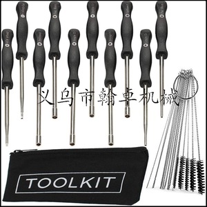 Juego de 10 Destornilladores para Ajuste de Carburador HZPJ con Cepillo y Bolsa para Ajuste de Motosierra - Product Image 2