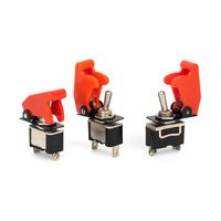 Interrupteur à bascule E-TEN1021 KN3A-101 2 broches 2 positions étanche avec capuchon, 12V max, marche/arrêt, SPDT, plastique et métal