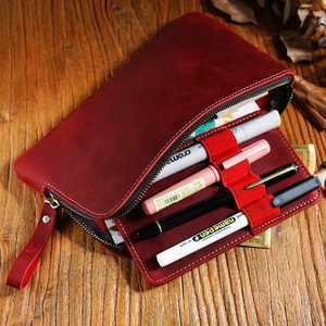Ultra Thin Short Mens Vintage Leather <b>Wallet</b> with Triple Fold Design <b>RFID</b> <b>Blocking</b> Protection Coin Pouch and Durable Polyester - Product Image 6