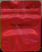 Sacs Mylar Laser Iridescent à Forme Unique, Anti-Odeur, Doypacks Personnalisés, Sacs Alimentaires Métalliques à Fermeture Ziplock Imprimés sur Mesure
