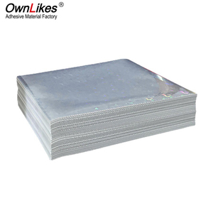 Autocollants en vinyle transparents en PVC holographiques imprimables, feuilles de laminage holographiques effet verre brisé - Product Image 2