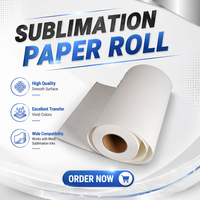 Rouleaux de papier thermique blanc KINSEDO pour sublimation textile, séchage rapide, taux de transfert de 98 %, légers – Approvisionnement direct usine