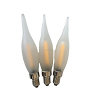 C22 C20 C18 E10S Bombilla de vela de filamento LED, 220V, 2W, para decoración de candelabros festivos e iluminación nocturna interior.