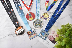 เหรียญรางวัลเชียร์ลีดเดอร์แบบกำหนดเอง เหรียญกีฬาที่ระลึกการแข่งขัน เหรียญทองเหลืองเปล่าพร้อมริบบิ้น - Product Image 2