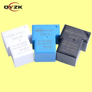 QYZK铜przekaznik接触负载30A 250VAC T90 rele蓝色SPDT 6针印刷电路板线圈24v直流继电器恒温器