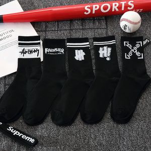 White Crew <b>Socks</b> With Letter Logo Cotton Breathable Daily Casual <b>Socks</b> For Adults Summer Style - Product Image 3