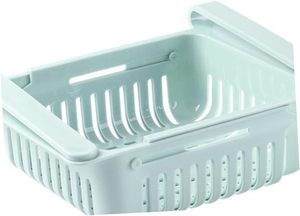 Cesta de Almacenamiento Rectangular Retráctil de Plástico PP para Cocina Moderna, Ecológica y a Prueba de Polvo para Alimentos en el Refrigerador - Product Image 3