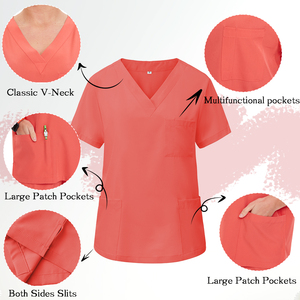 Tenues <span class=keywords><strong>de</strong></span> <span class=keywords><strong>travail</strong></span> d'hôpital <span class=keywords><strong>pour</strong></span> femmes et hommes, tailles plus grandes, avec logo d'usine, vêtements médicaux, blouses, uniformes - Product Image 4