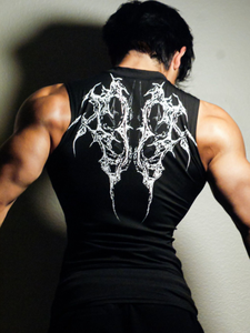 Camiseta Deportiva sin Mangas para Hombre, Estampada, de Secado Rápido y Ajustada - Product Image 2