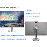 Wholesale OEM Gaming All-in-One PC Desktop Kit Intel I3/I5/I7 24-Inch Monitor M.2 SSD 512GB RGB Lighting Windows 10/11