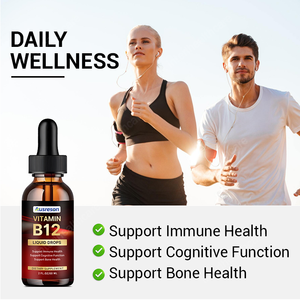 Ausreson OEM <span class=keywords><strong>Vitaminas</strong></span> B12 en Gotas Líquidas, Suplementos Alimenticios, Apoyo para la Salud Cerebral e Inmunológica, Gotas de Vitamina B12 de Grado Alimenticio - Product Image 2