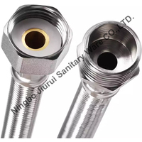 F 1/2 X M1/2 acier inoxydable 304 tuyau Flexible tressé avec Extension d'écrou mâle en laiton