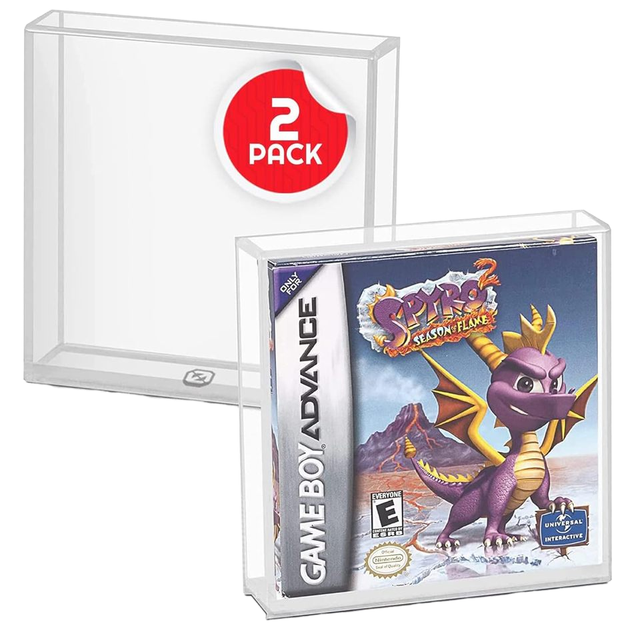 Acrylic Video Game Case for Nintendo Game Boy and Game Boy Advance 4mm GB Box Protectors Pack 2 3mm Thickness